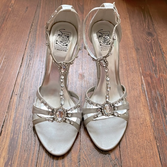 Special Occasions by Saugus Shoe Shoes - Special Occasions By Saugus Shoe Rhinestone Strappy Shakira Heels